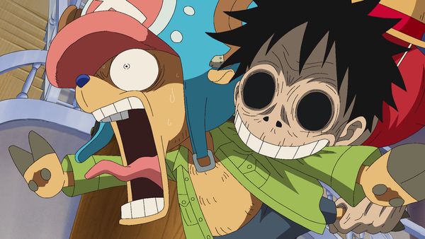 One Piece - A Hungry Front! Luffy and the Navy Rookies!