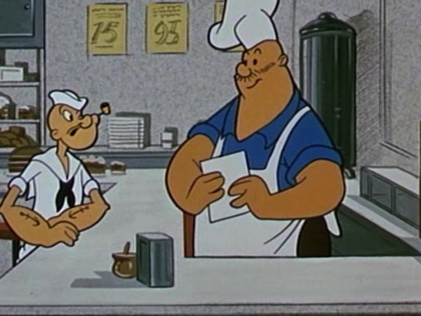 Classic Popeye - Popeye's Tea Party