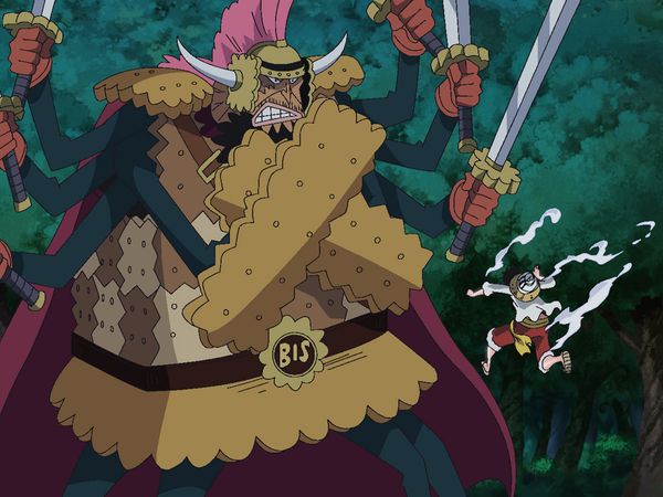 One Piece - An Enemy Worth 800 million! Luffy vs. Thousand Armed Cracker!