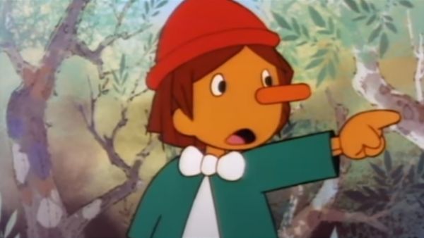 Pinocho - Viaje sobre una paloma