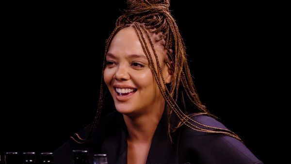 Hot Ones - Tessa Thompson Feels Alive While Eating Spicy Wings