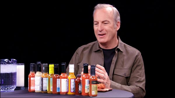 Hot Ones - Bob Odenkirk Has a Fire in His Belly While Eating Spicy Wings