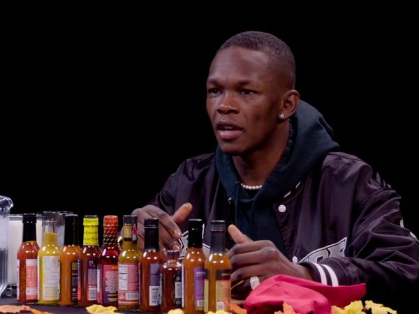 Hot Ones - Israel Adesanya Gives Thanks While Eating Spicy Wings