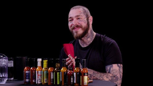 Hot Ones - Post Malone Has His Brain Hacked By Spicy Wings