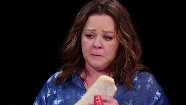 Hot Ones - Melissa McCarthy Prepares for the Worst While Eating Spicy Wings