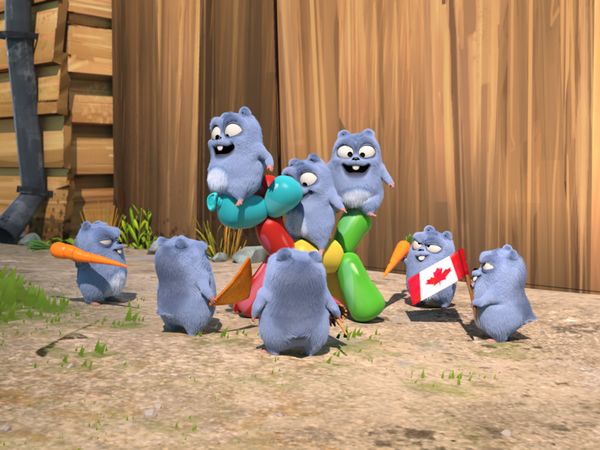 Grizzy and the Lemmings - Balloon Bear // Bear Pillow // Hooks And Loops Bear // Fast Workout