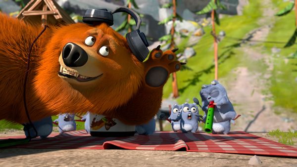 Grizzy and the Lemmings - Bear Gliding // The Sound of a Lemming // Bear in the wind // Construction Bear