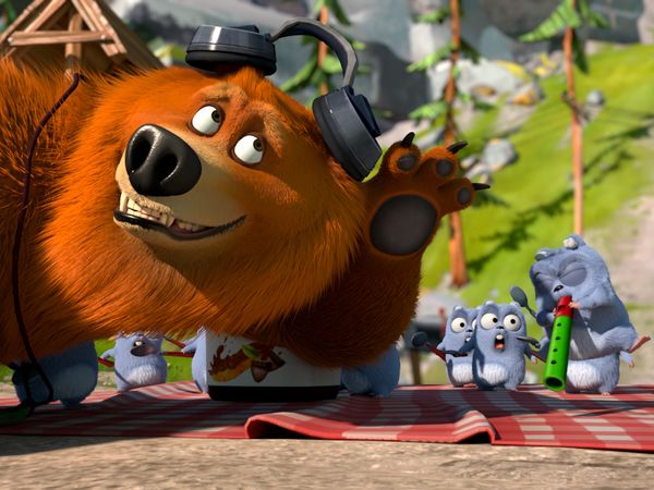 Grizzy and the Lemmings - Bear Gliding // The Sound of a Lemming // Bear in the wind // Construction Bear