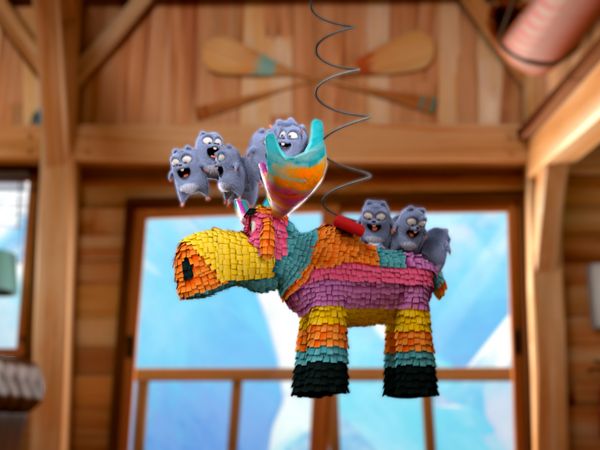 Grizzy and the Lemmings - Shaken-Up Bear // Piñata Party // Bear Game // Ranger Lemming