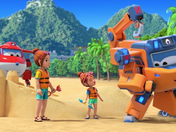 Super Wings - Dragon Dance Battle / Giant Jett