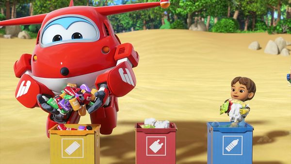 Super Wings - Rubbish Recycling Rescue / Missing Mona Lisa