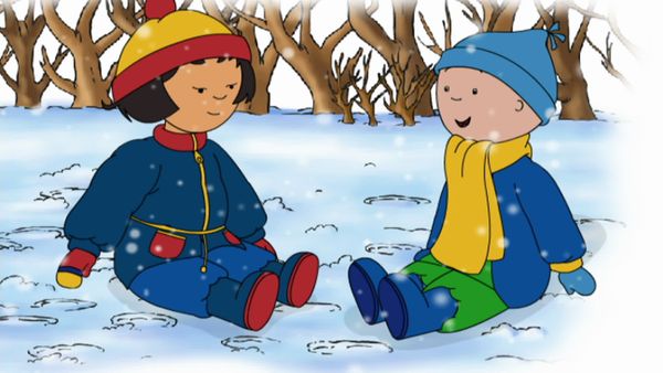 Caillou - Snowflakes // Caillou Shoots! He Scores! // Caillou goes Tobogganing