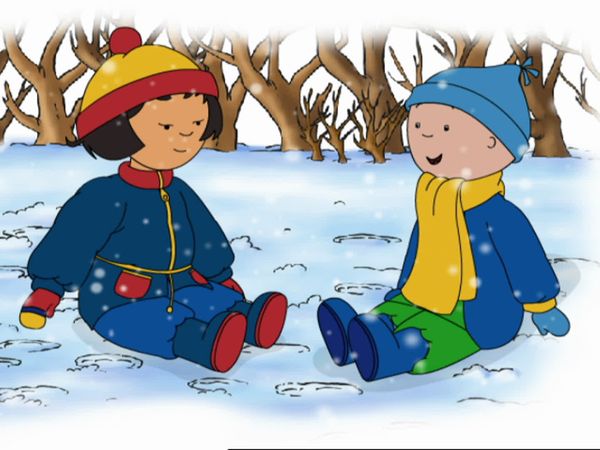 Caillou - Snowflakes // Caillou Shoots! He Scores! // Caillou goes Tobogganing