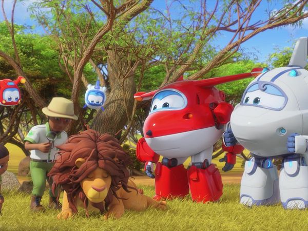 Super Wings - Toy Factory Trouble / Itchy Lion Rescue