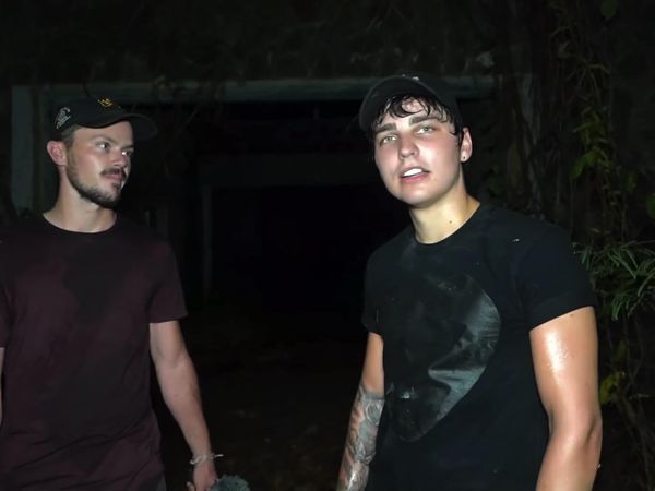 Sam and Colby - Locked in a Haunted Prison Cell