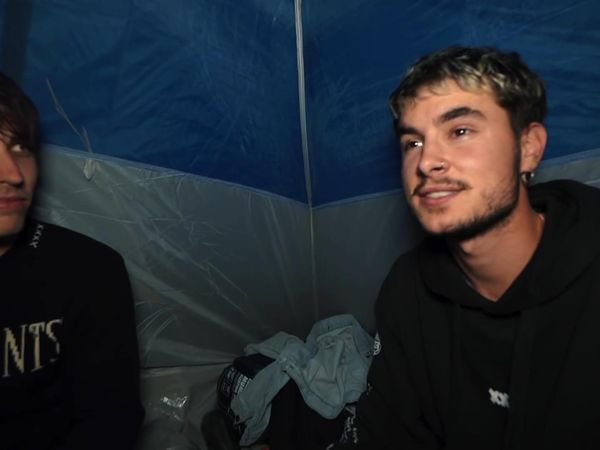 Sam and Colby - Camping Overnight in Haunted Forest