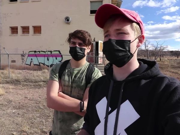 Sam and Colby - Exploring a Haunted Military School
