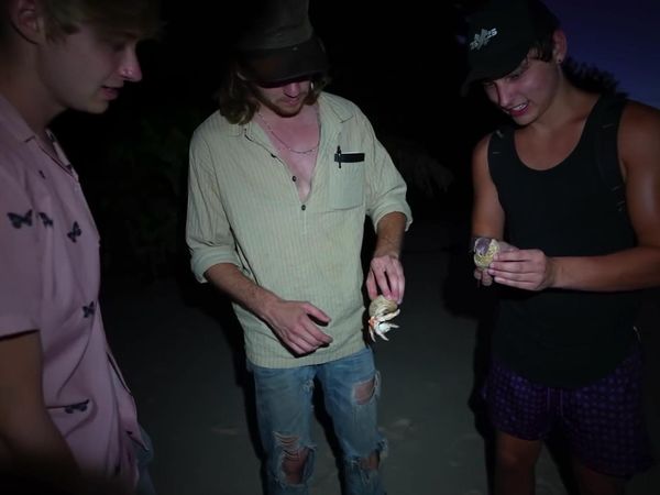 Sam and Colby - Surviving on an Abandoned Island Overnight