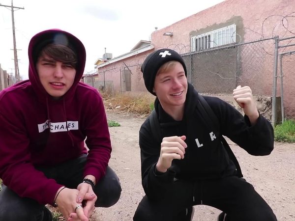 Sam and Colby - Sneaking Through an Abandoned Train Station