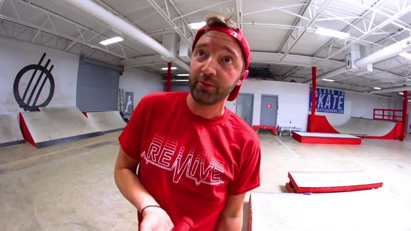 Andrew Schrock - Skateboarder Tries to Scooter / Skating in Texas