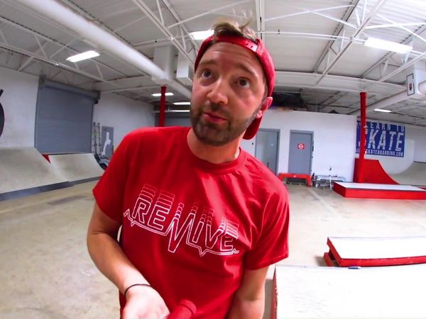 Andrew Schrock - Skateboarder Tries to Scooter / Skating in Texas