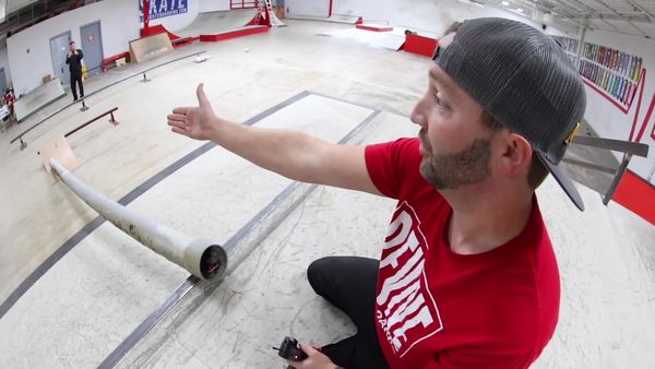 Andrew Schrock - Tiny RC Car Drive Test / RC Tank at a Skatepark