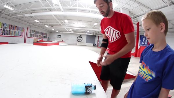 Andrew Schrock - Father vs. Son Bottle Flip