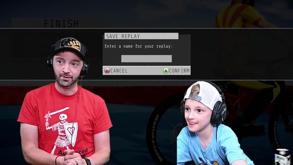 Andrew Schrock - Biggest Ramp Ever / Father and Son Biking Videogame