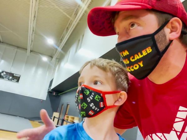 Andrew Schrock - Take Your Kid to Work Day / RC Dirt Bike vs. Ramp