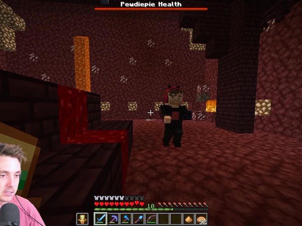 LazarBeam - Lazar vs. PewDiePie in Minecraft / I Played Minecraft Baby Mode