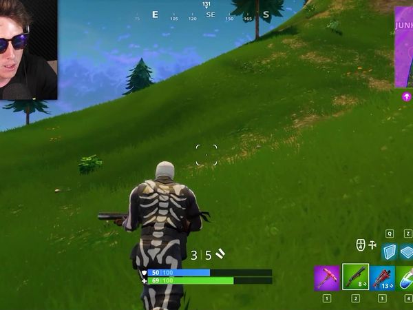 LazarBeam - Secret Hidden Nuclear Loot Bunker / Double Barrel Shotgun Jousting in Fortnite Battle Royale