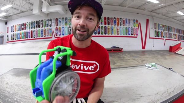 Andrew Schrock - Extreme RC Wheelchair / Epic RC Car Race in a Skatepark