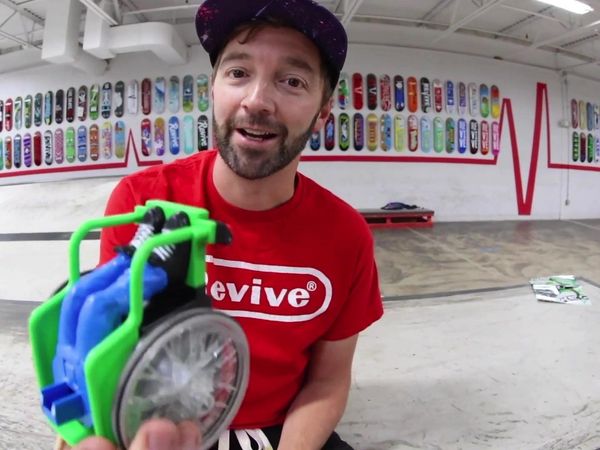 Andrew Schrock - Extreme RC Wheelchair / Epic RC Car Race in a Skatepark