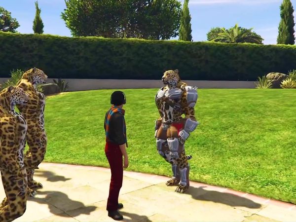 Bloo - Human to Jaguar in GTA 5 / Modded SpongeBob Cars