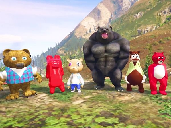 Bloo - Adopted by Bear Family in GTA 5!