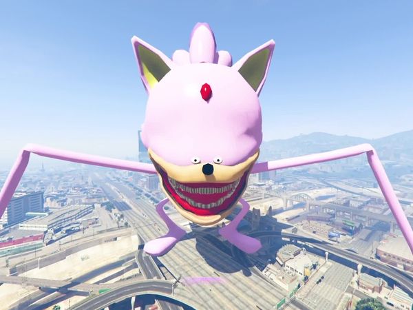 Bloo - Shortest to Tallest Shin Sonic in GTA 5!