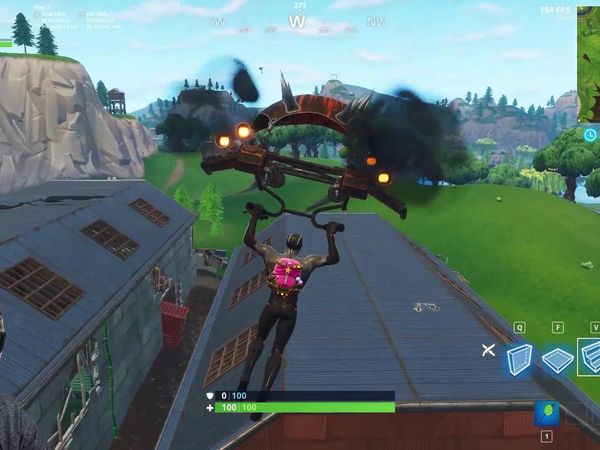 LazarBeam - Double FAMAS Burst Rifle Strategy / Top-Secret Avengers Base in Fortnite Battle Royale