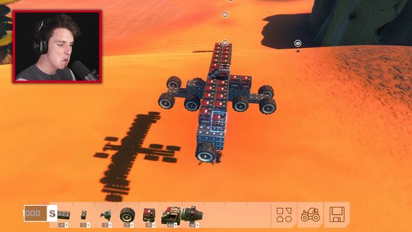 LazarBeam - 100 Engine Monster Cars in Trailmakers / 100 Dudes Fight on Rafts