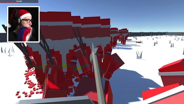 LazarBeam - Jedi vs. 1,000 Peasants in Battle Simulator / 1 vs. 1000 Santas in Ancient Warfare 2