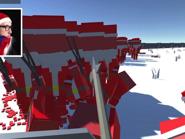 LazarBeam - Jedi vs. 1,000 Peasants in Battle Simulator / 1 vs. 1000 Santas in Ancient Warfare 2
