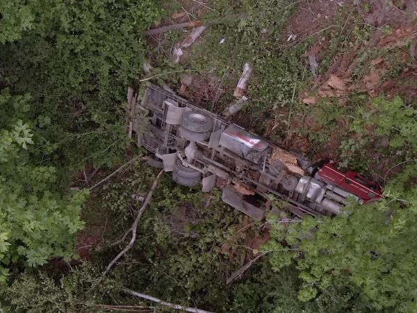 Highway Thru Hell - Red Truck Wreck