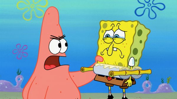 Bob Esponja Calça Quadrada - Período de crescimento / Presos nos rolos espremedores