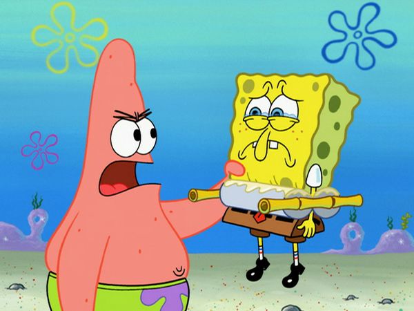 Bob Esponja Calça Quadrada - Período de crescimento / Presos nos rolos espremedores