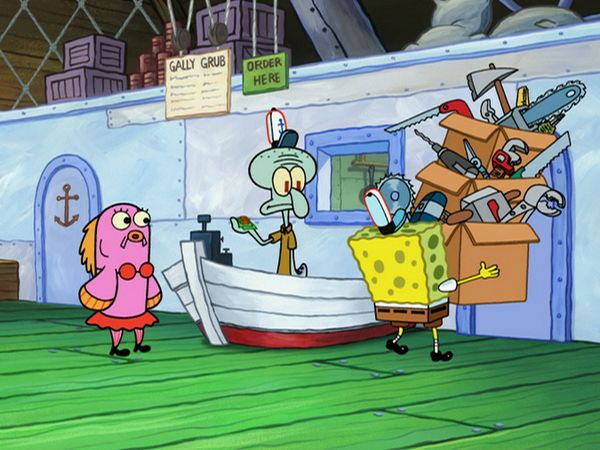 Bob Esponja Calça Quadrada - O feitiço da Fenda do Bikini / Lula Molusco na Clarinetalândia