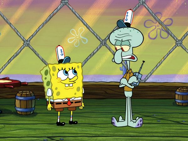 Bob Esponja Calça Quadrada - O lado abrasivo / Verme de ouvido