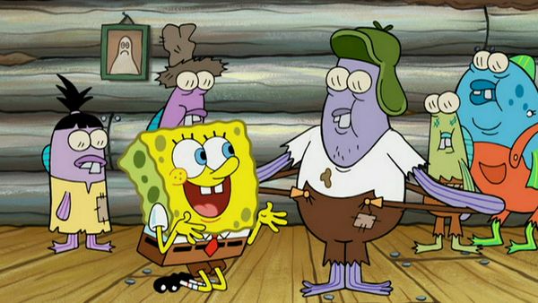 Bob Esponja Calça Quadrada - A Lenda Assustadora da Fenda do Buuukini
