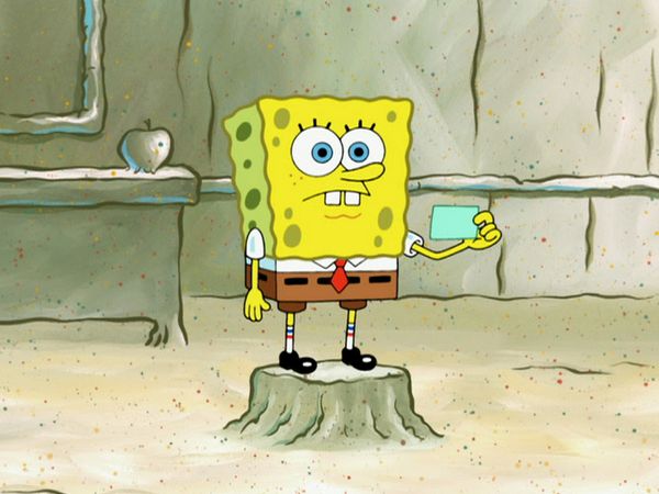 Bob Esponja Calça Quadrada - Escola para adultos do Lula Molusco / Relatório oral