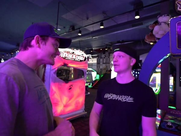 Unspeakable - Blindfolded for 24 Hours Challenge / 24 Hours at the Arcade Challenge