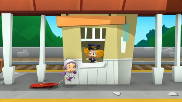 Bubble Guppies - Corrida de Trem de Trilho Triplo