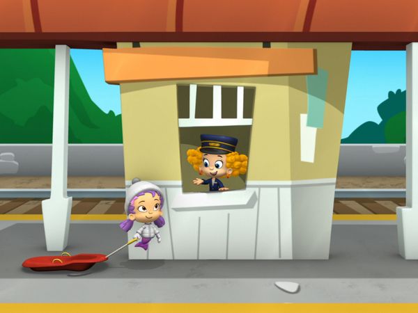 Bubble Guppies - Corrida de Trem de Trilho Triplo